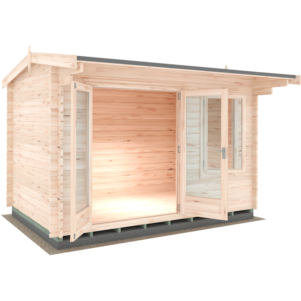 Shire Marlborough 8 x 12ft Double Door Log Cabin Image 4