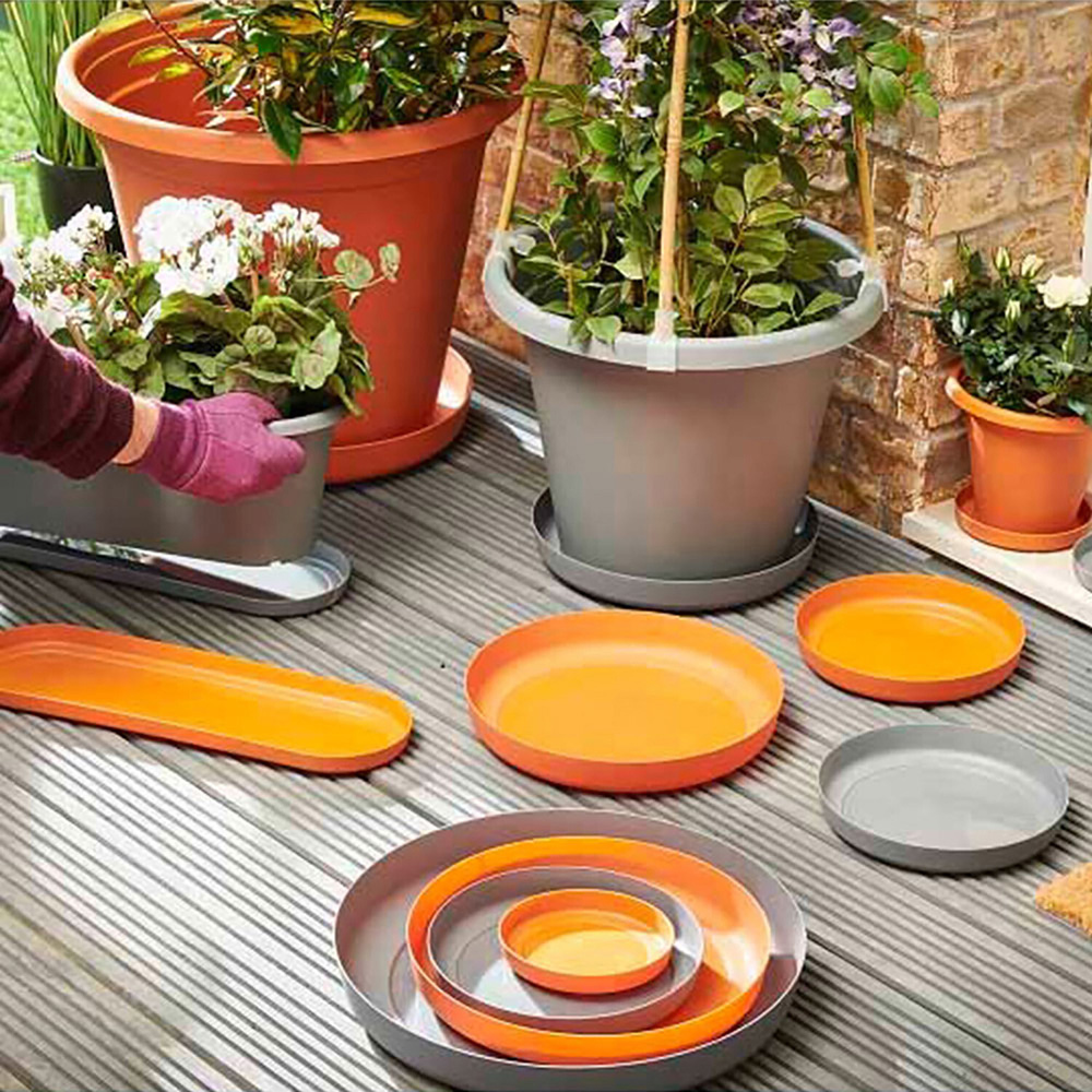 Clever Pots Round Plant Pot with Reservoir Terracotta 50cm Image 2