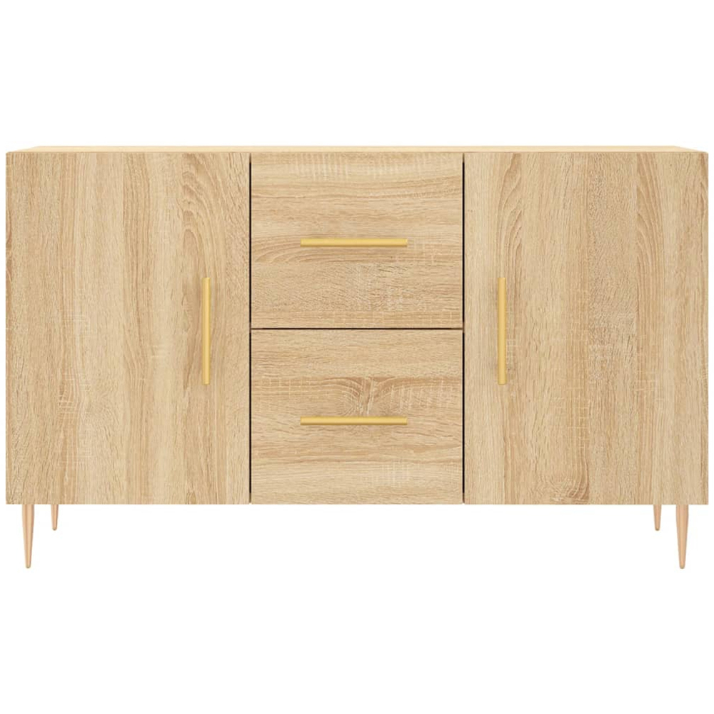 vidaXL 2 Door 2 Drawer Sonoma Oak Sideboard Image 6