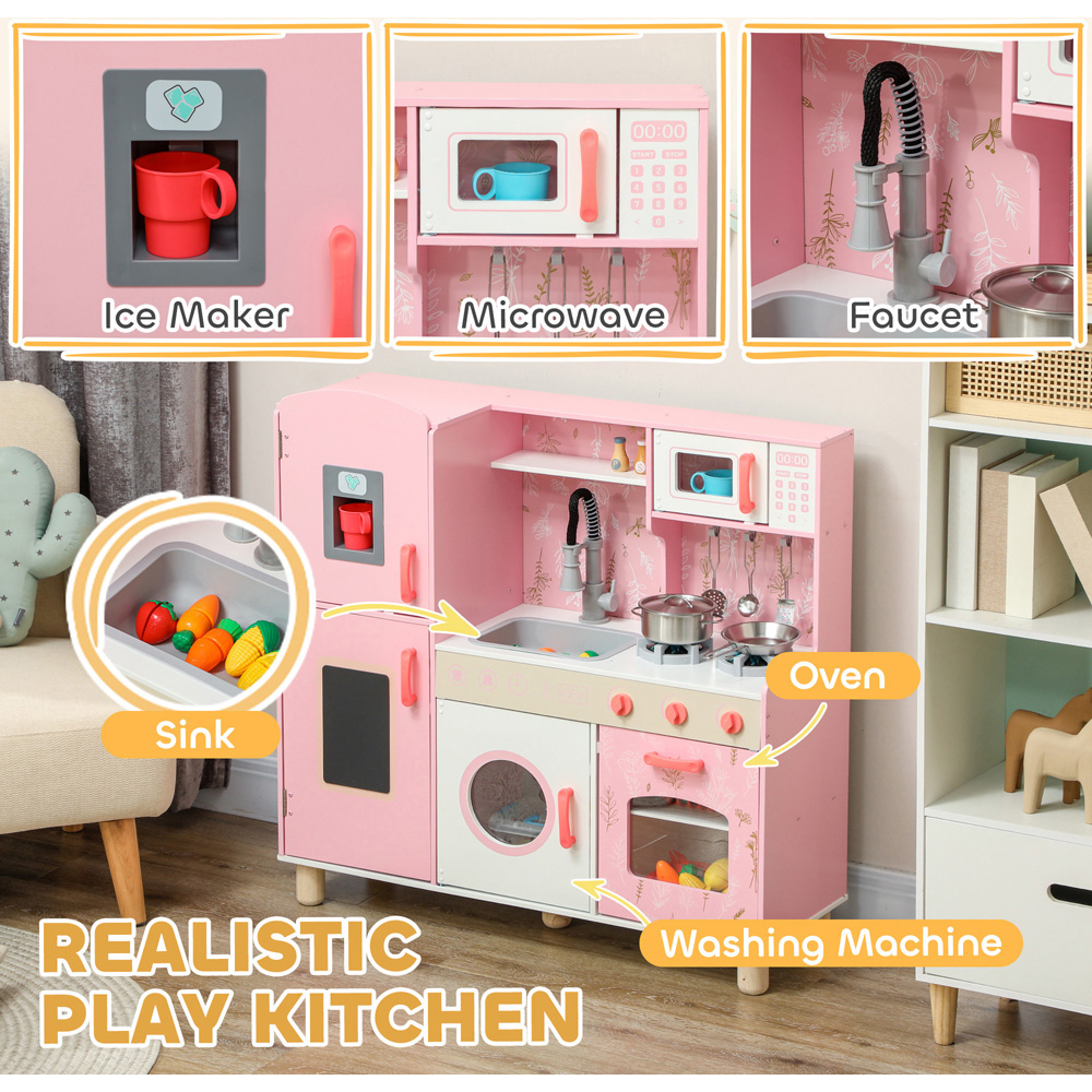Tommy Toys Pink Kids Kitchen Playset Image 8