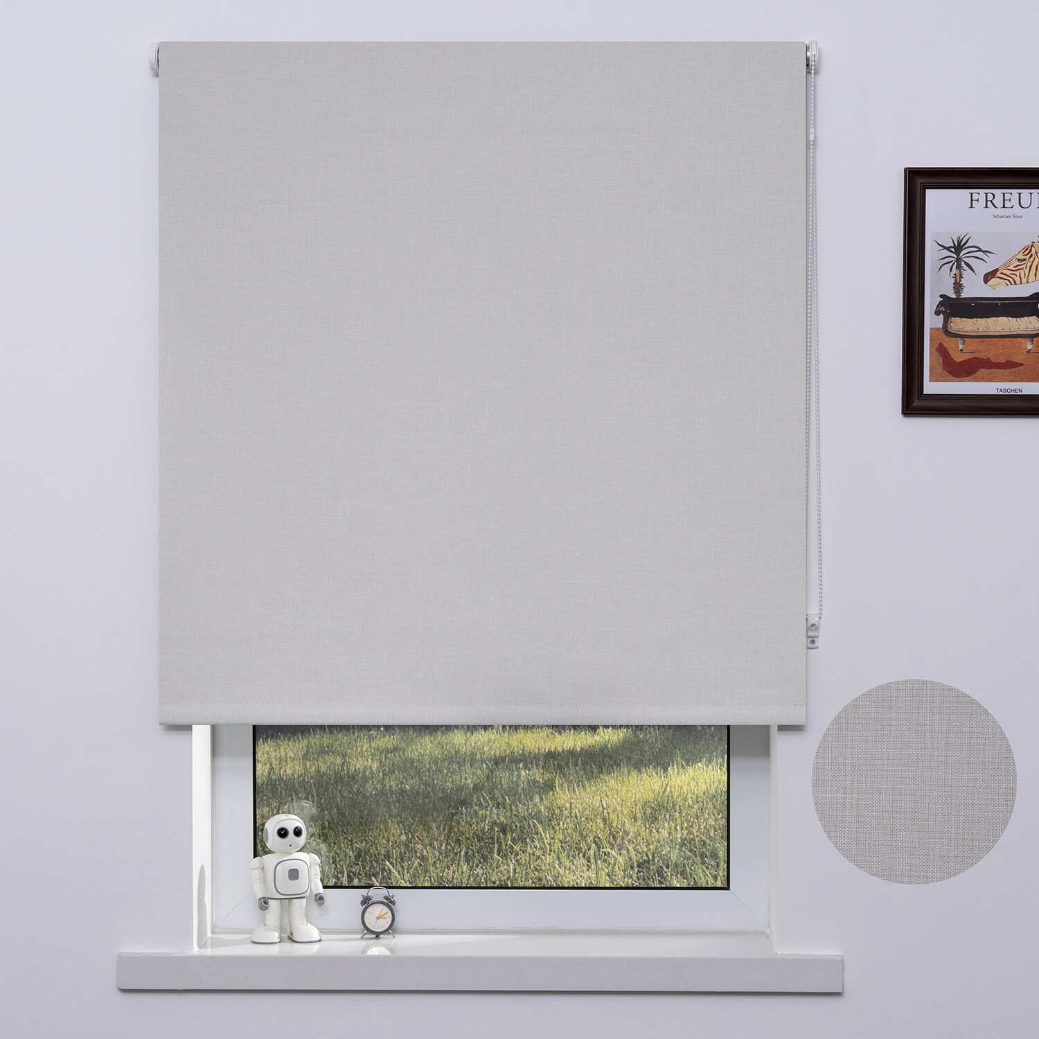 Textured Blackout Blinds - Beige / 165cm Image 3