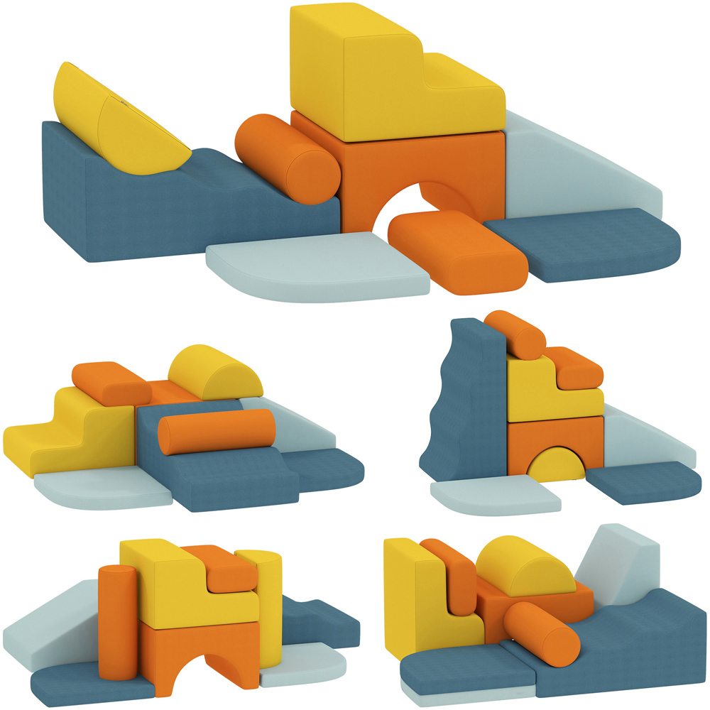 Tommy Toys Kids 9 Piece Soft Play Set with Detachable Cover Image 3
