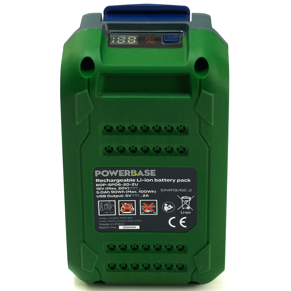 Powerbase 20V 5Ah Lithium-Ion Battery with USB-A Outlet Image 5