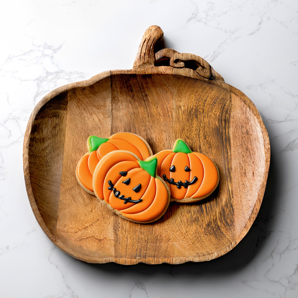Garden Mile Wooden Large Pumpkin Tray Image 4