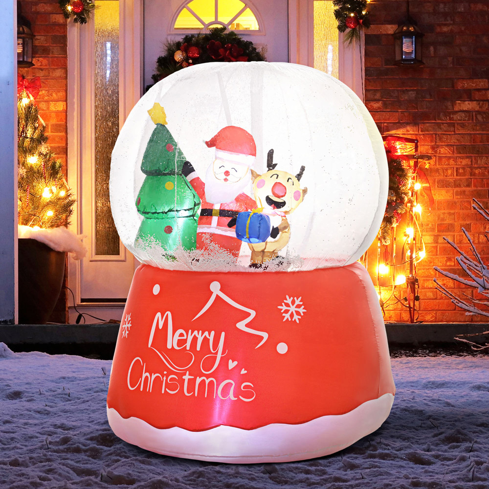 Everglow LED Inflatable Crystal Ball Christmas Decoration 5.5ft Image 3