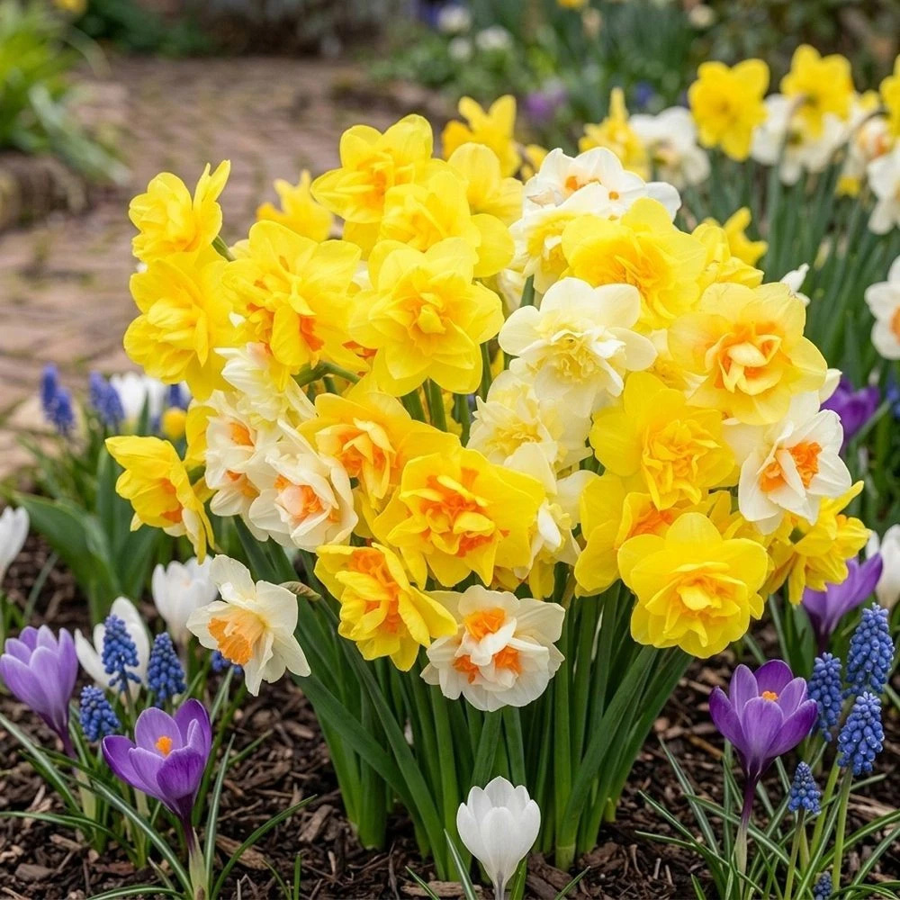 Thompson and Morgan Daffodil Double Classic Mixed Planting Bulb 16 Pack Image 3