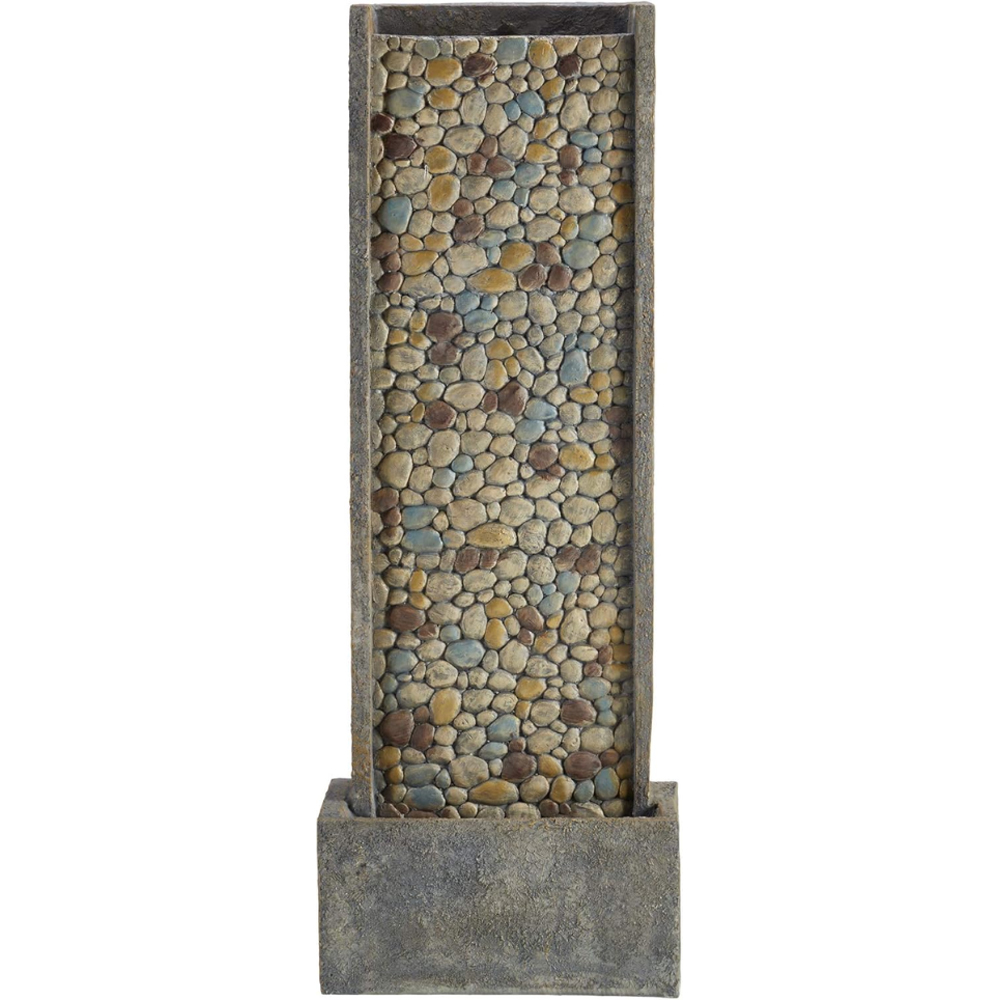 Serenity Vertical Pebble Waterfall Mains Powered LED Water Feature Image 5