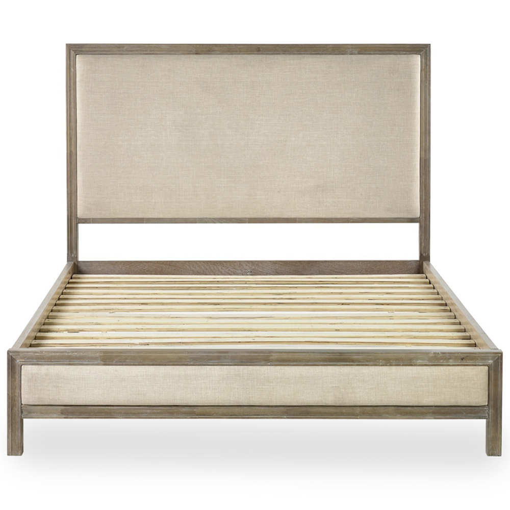 Julian Bowen Lucie King Size Cream Upholstered Bed Frame Image 6