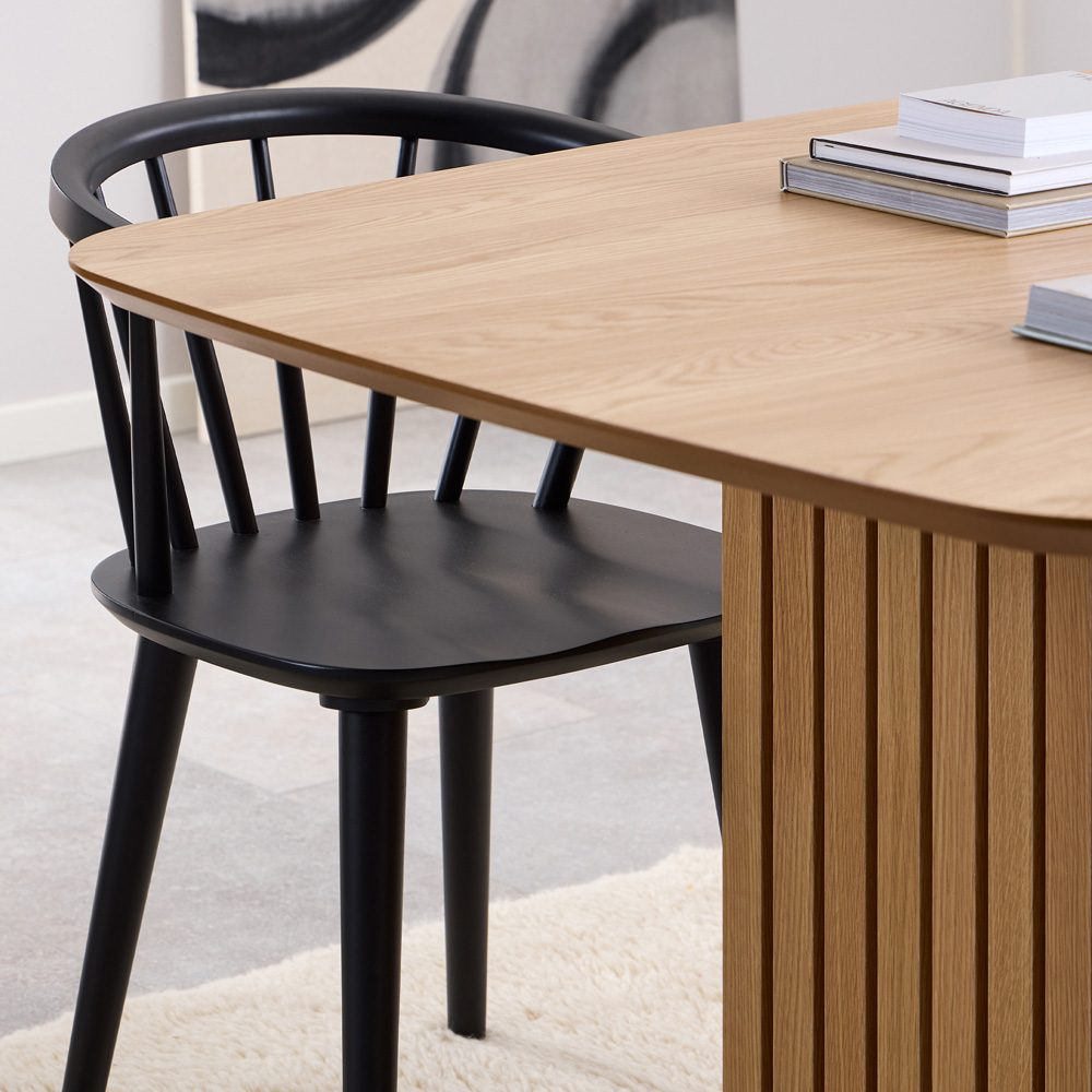 Florence Christo Rectangular 8 Seater Dining Table Oak Image 6