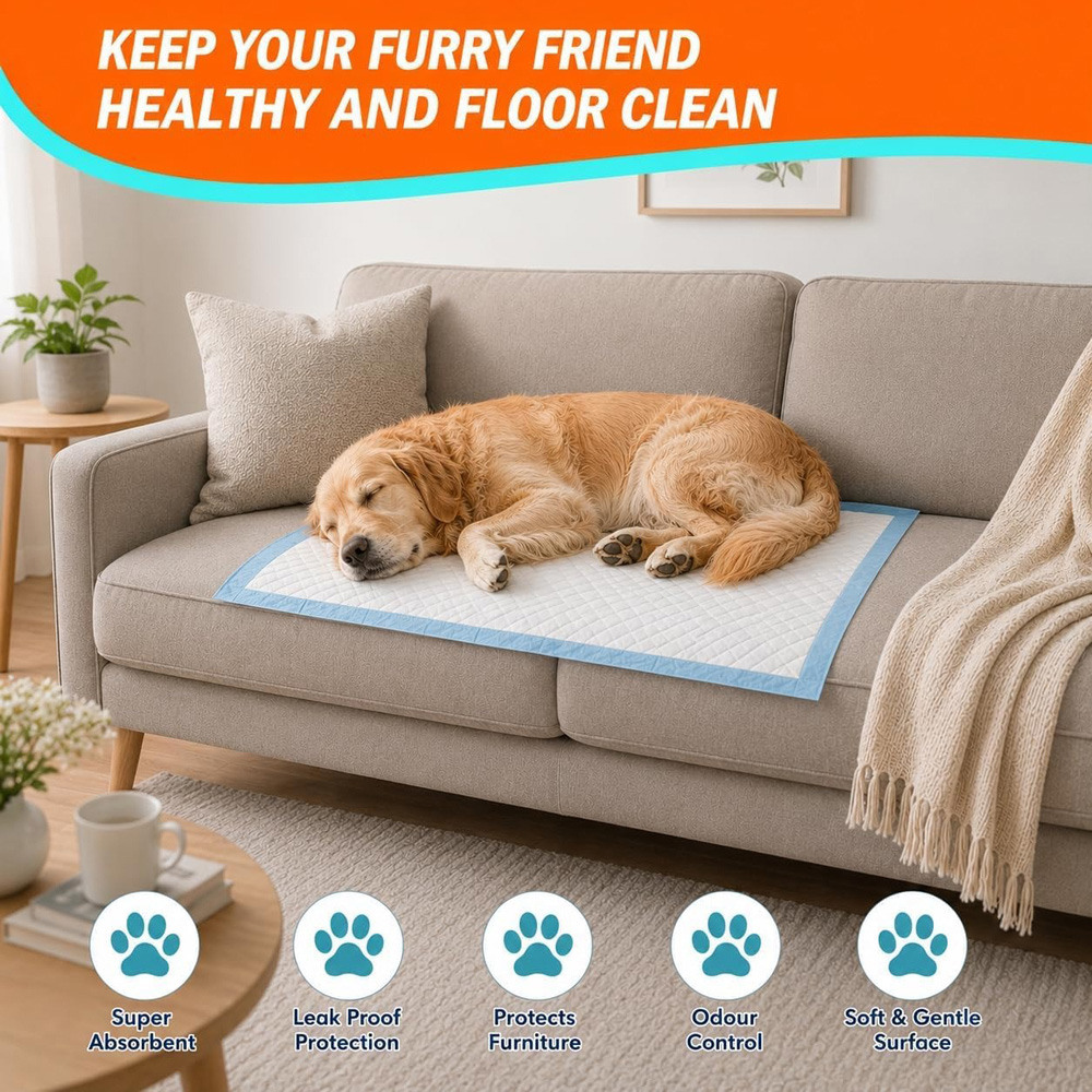 ATEK Super Absorbent Puppy Wee Training Pad 60 x 45cm 30 Pack Image 5