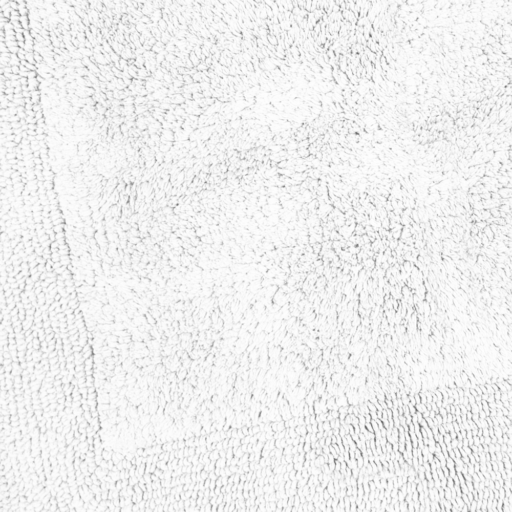 Allure Bath Fashions Elegance White Reversible Square Bath Mat 55 x 55cm Image 4