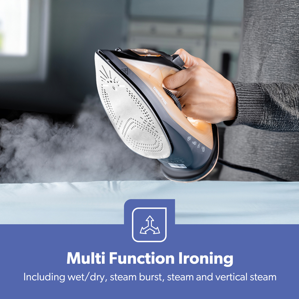 Geepas GSI7783UK-GD Dry and Wet Steam Iron 1800W Image 7