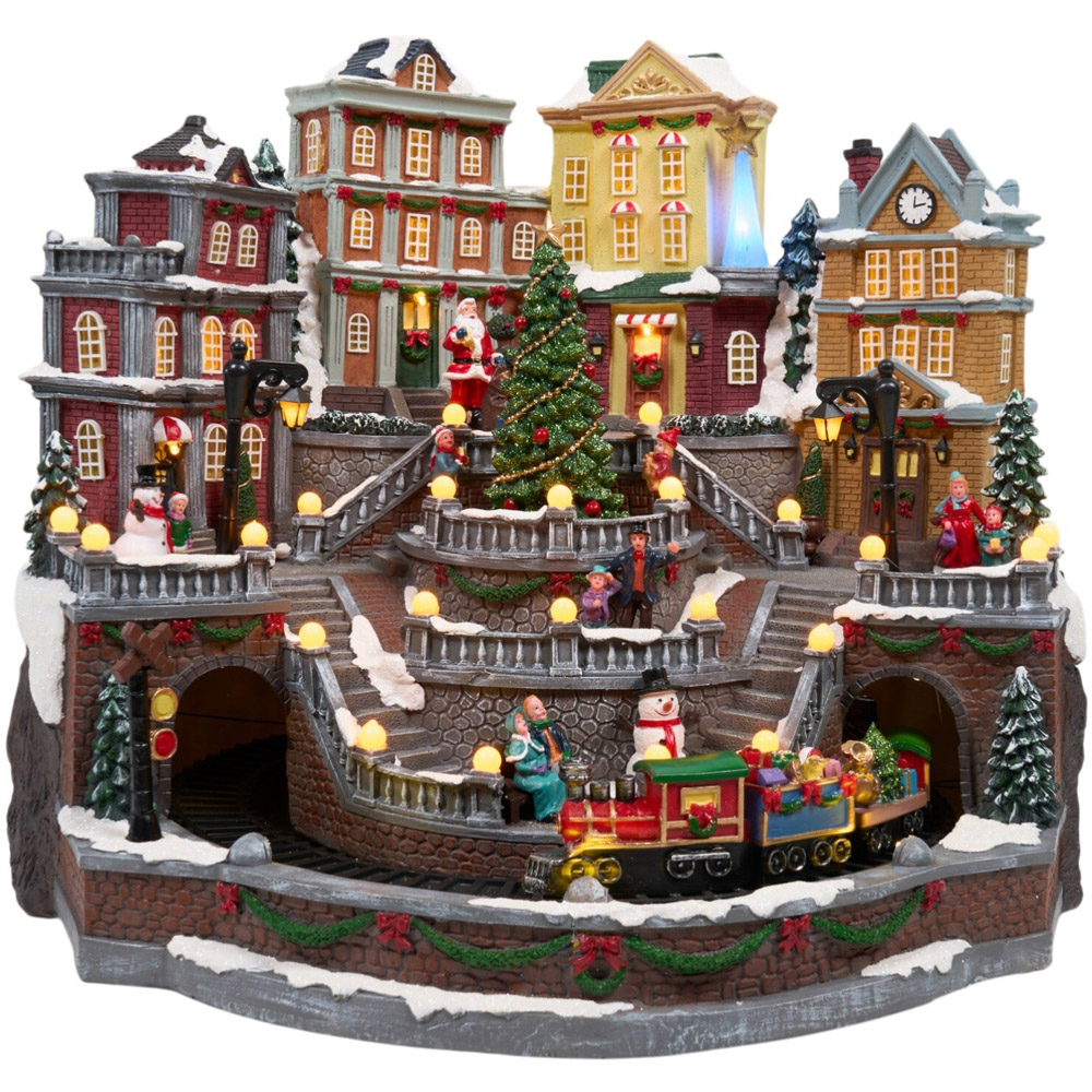 Traditional Christmas Town Model Image 8