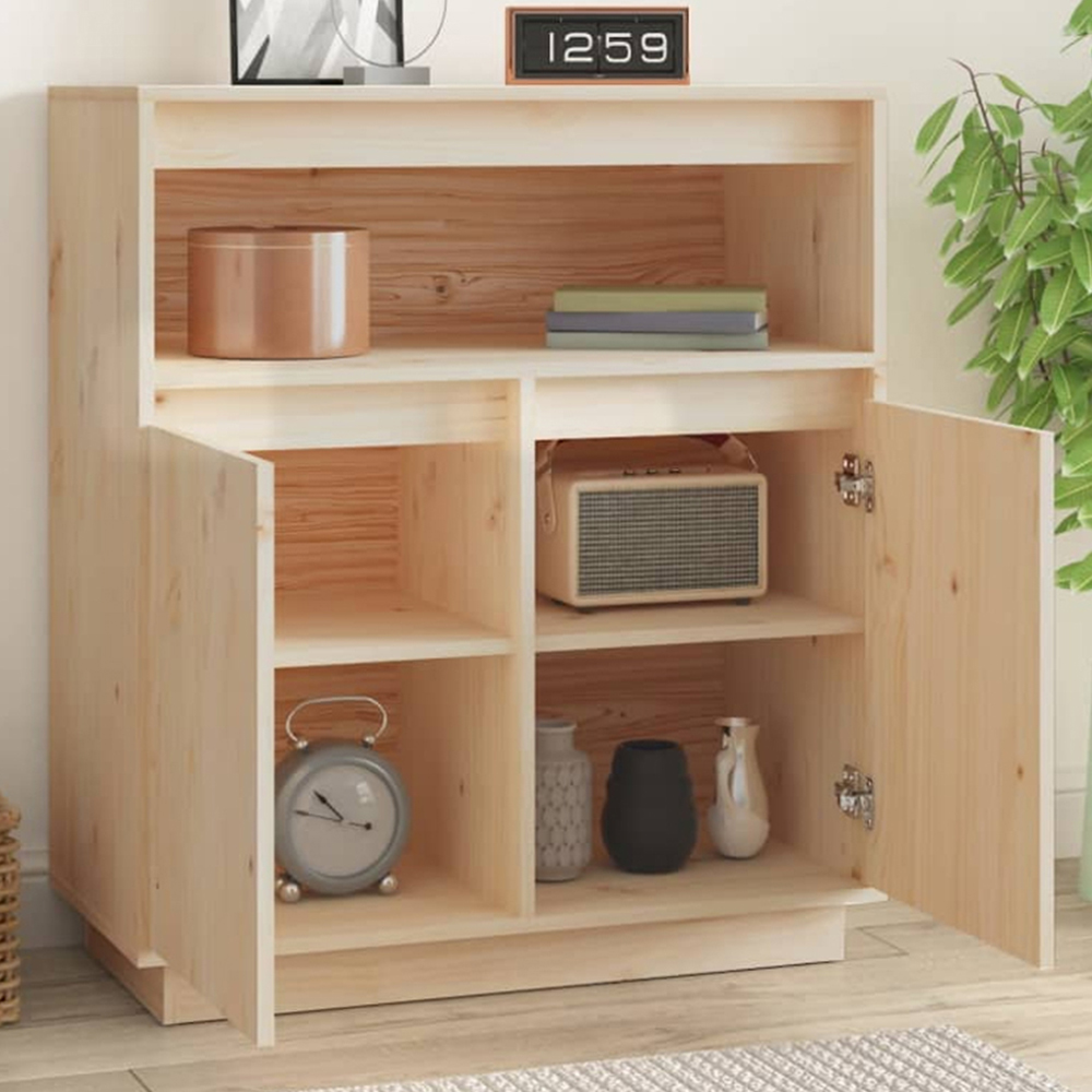 vidaXL 2 Door Single Shelf Sonoma Oak Sideboard Image 1