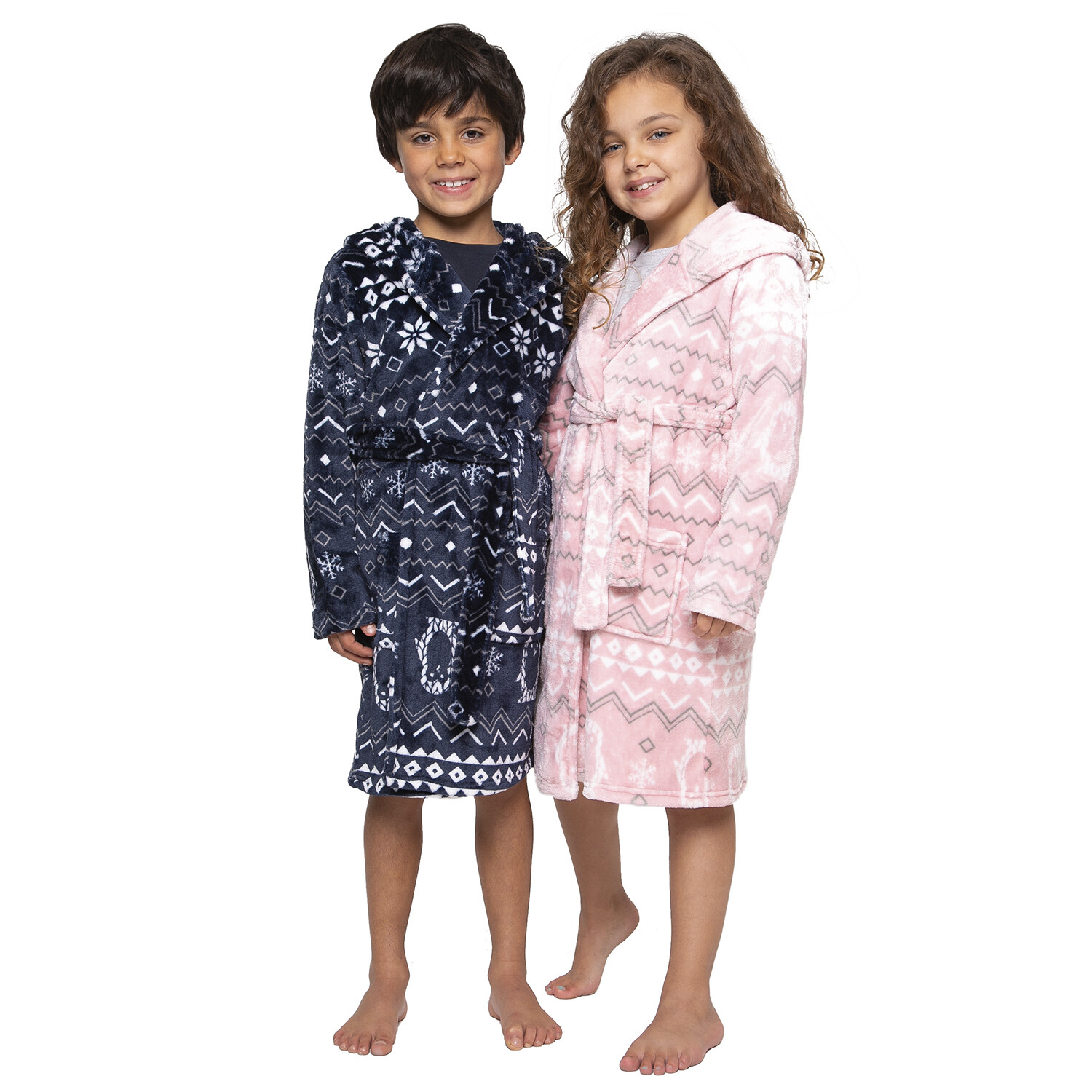 Kids Penguin Dressing Gown - Pink / 6 - 8 Image 2