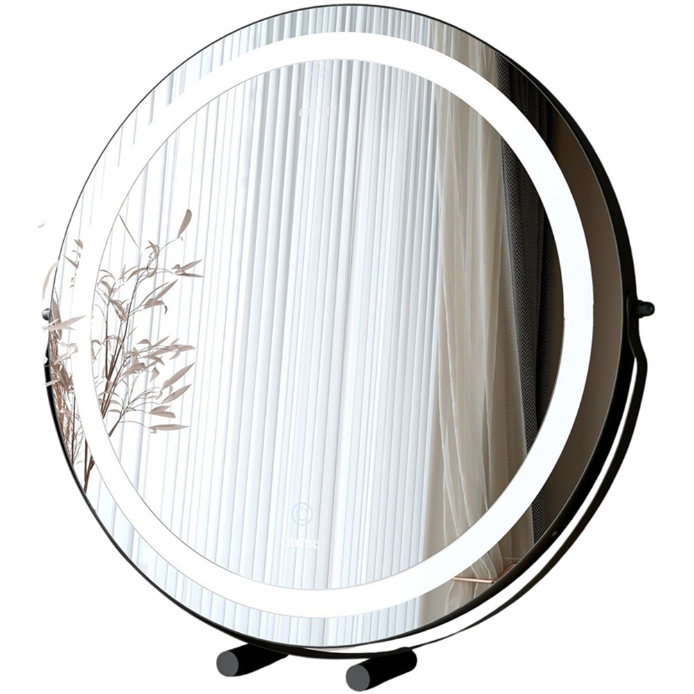 CARME Home Riley 3 Colour LED Black Touch Sensor Light Mirror Image 1