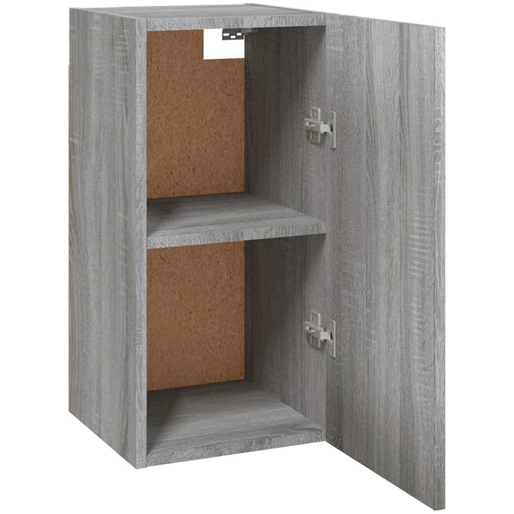 vidaXL Single Door Grey Sonoma Wall Mounted TV Cabinet Image 7