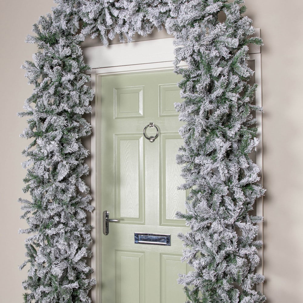 Samuel Alexander Single Door Artificial Plain Green Christmas Tree Arch 8ft Image 3