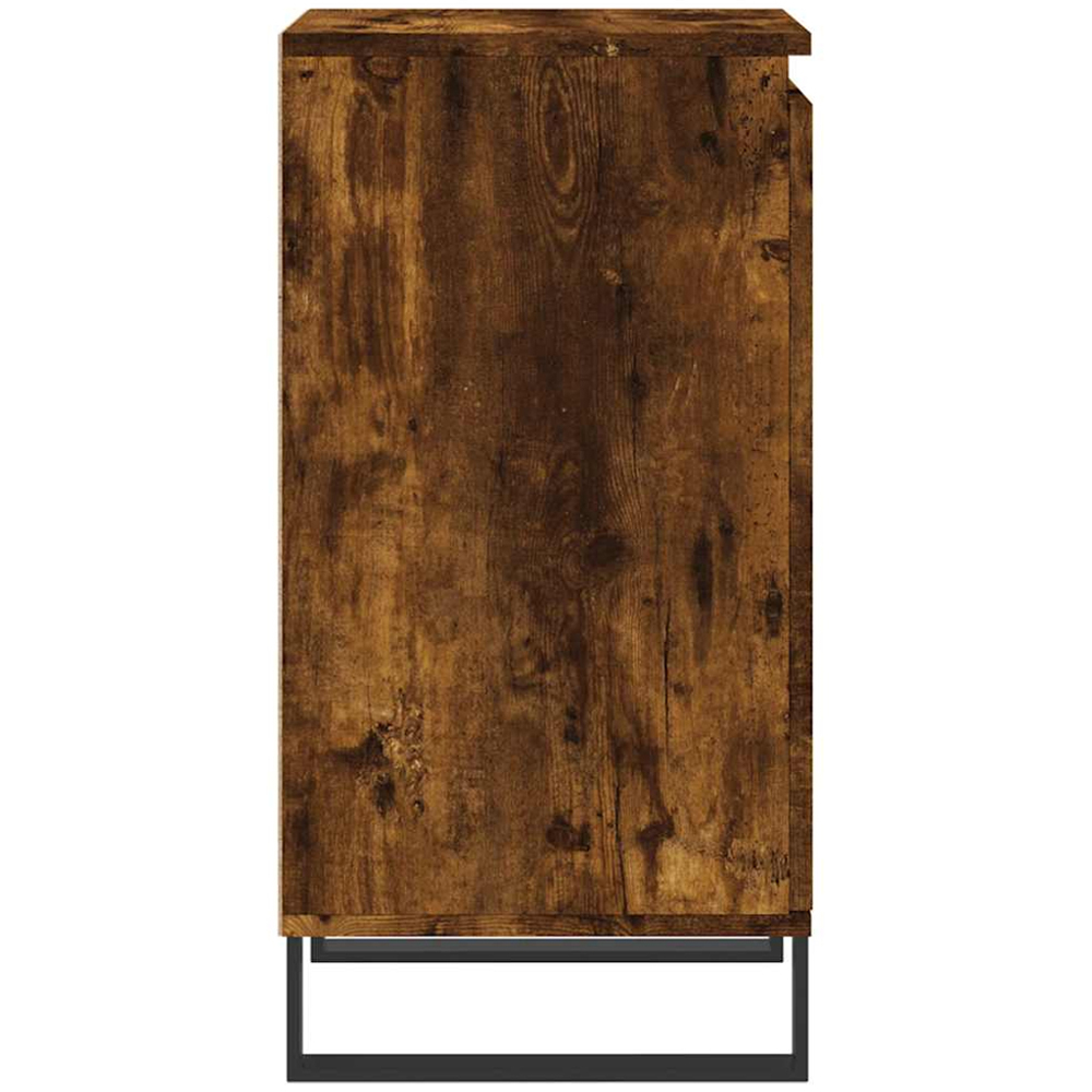 vidaXL Single Door Smoked Oak Sideboard Image 7