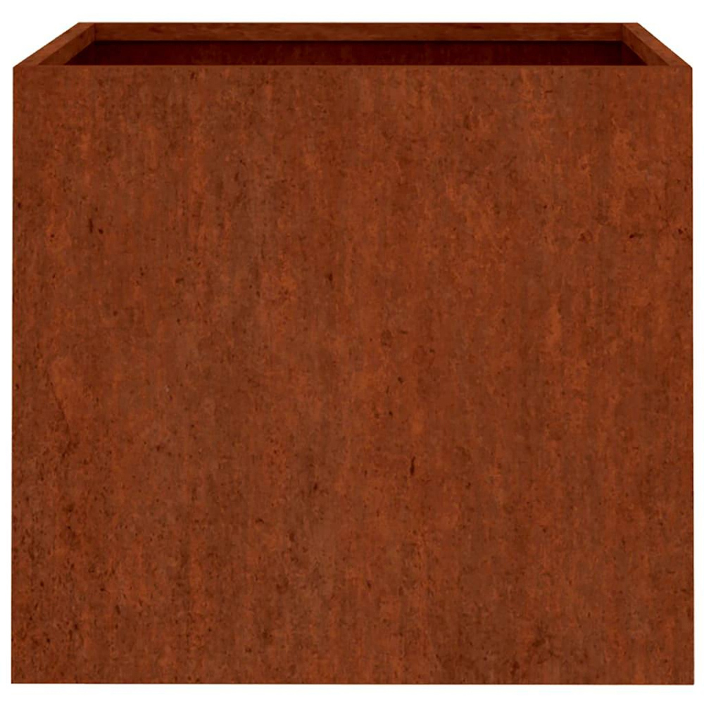 vidaXL Brown Corten Steel Garden Planter 32 x 30 x 29cm Image 3