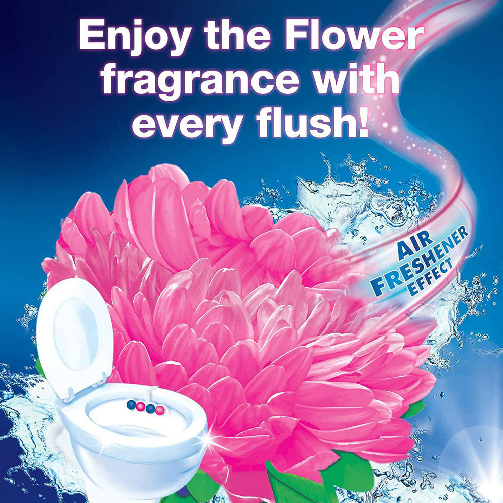 Bloo Power Active Fresh Flowers and Lemon Anti Limescale Toilet Rim Block 50g 15 Pack Image 6