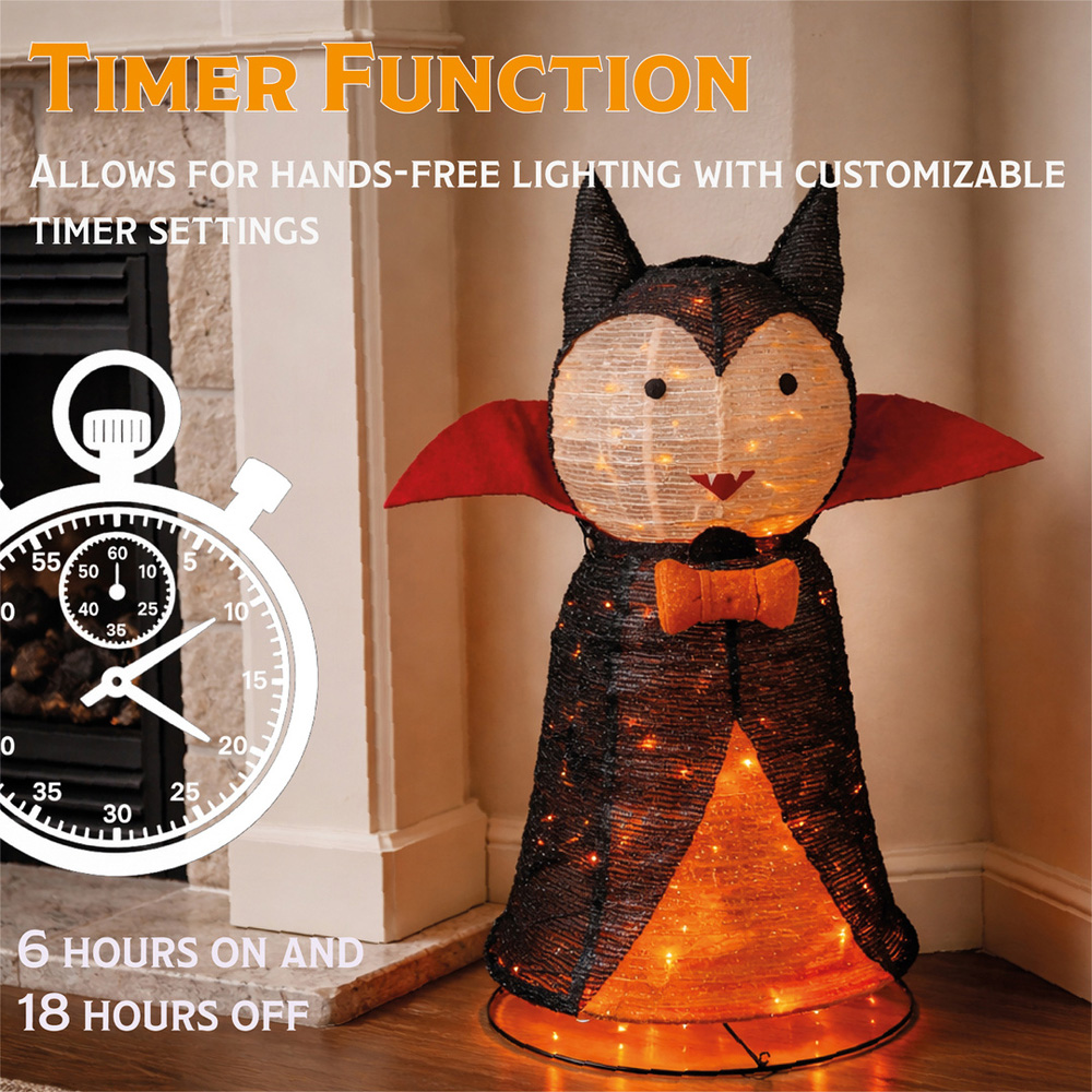 FXLab Large Pop-Up Foldable Vampire Halloween Decoration 66 x 51 x 100cm Image 2