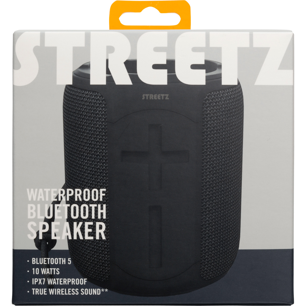 Streetz Black Waterproof Bluetooth Speaker 2 x 5W Image 7