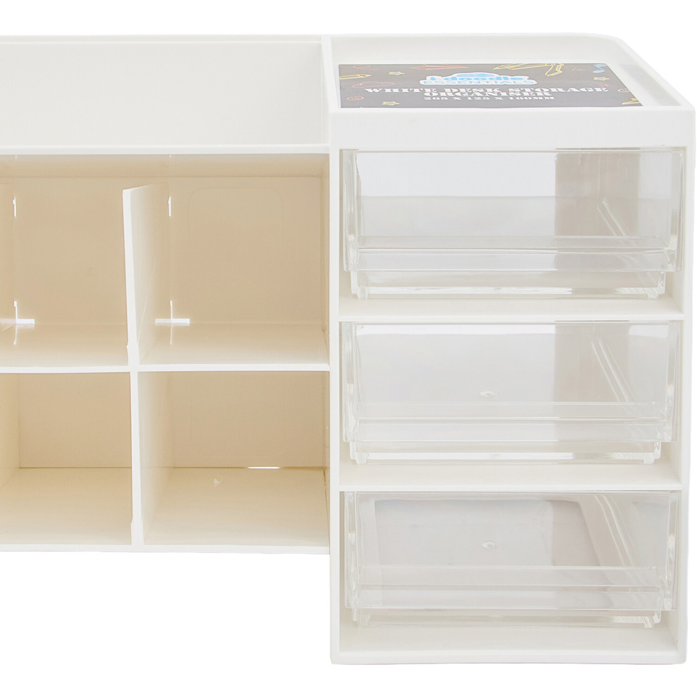 Desk Storage Organiser White Image 4