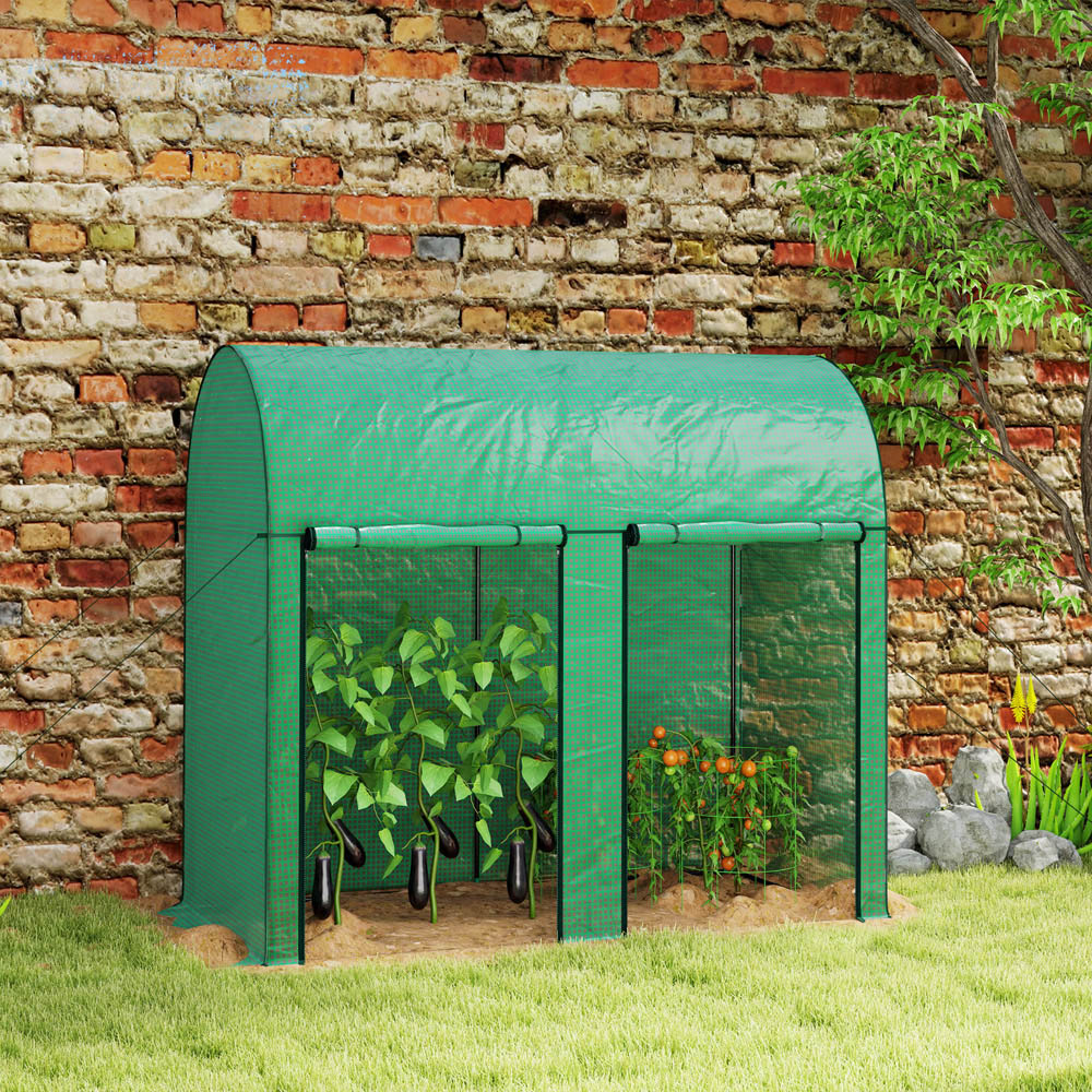 Outsunny 6.5 x 3.2ft Tomato Greenhouse with Zipped Door Image 2