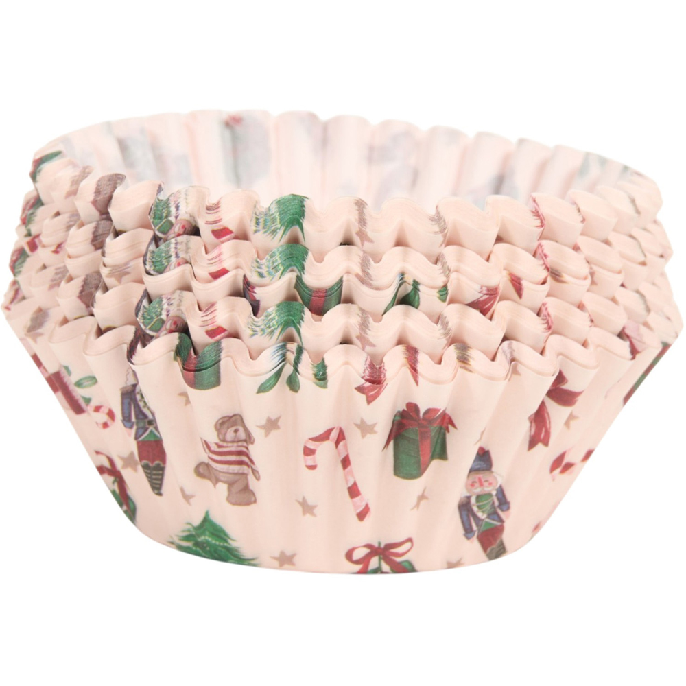 Pack of 100 Paper Christmas Cupcake Cases Image 8