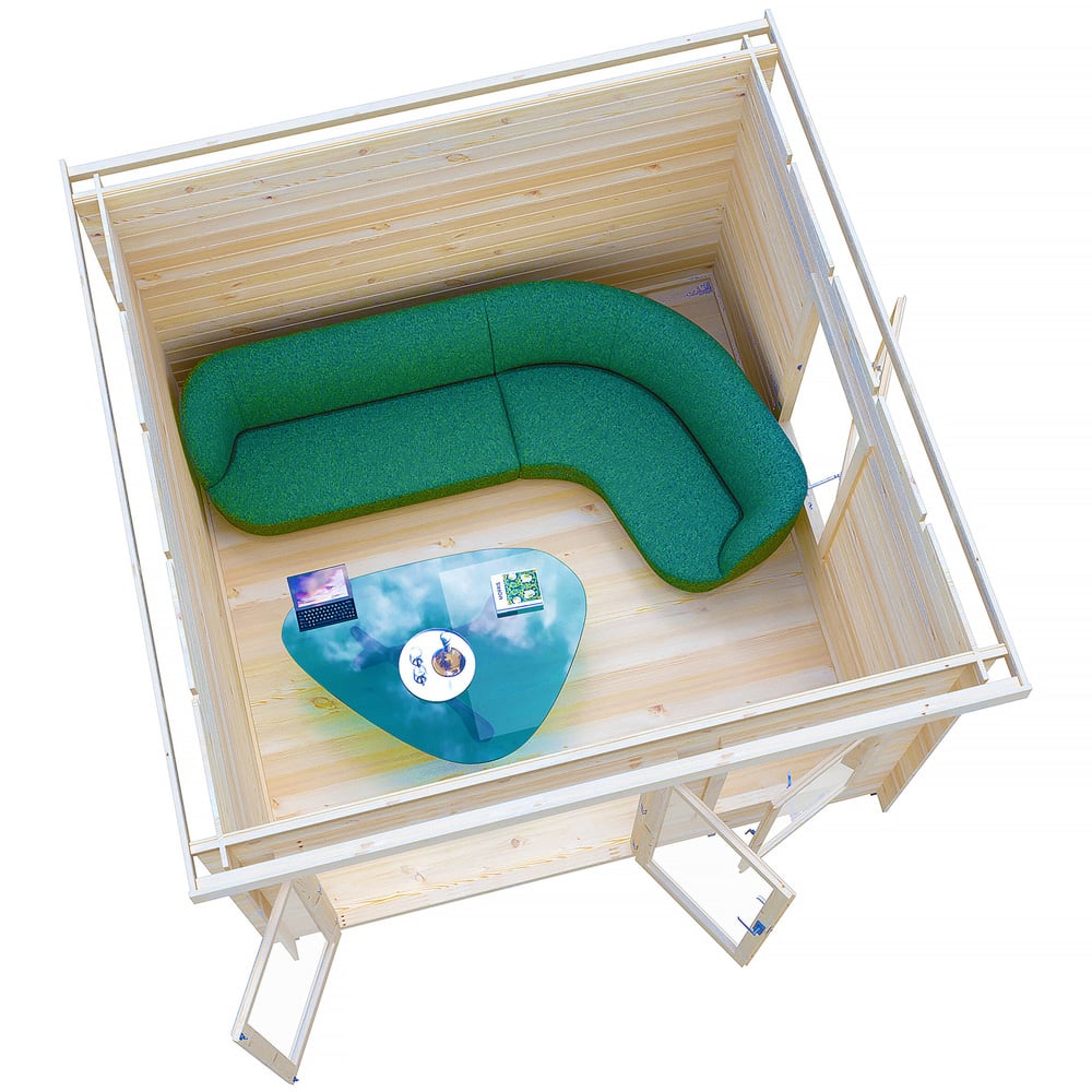 Shire Emneth 10 x 10ft Double Door Pressure Treated Log Cabin Image 4