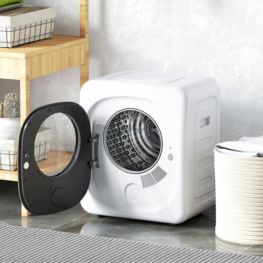 HOMCOM White Compact Small Tumble Dryer Machine 4kg 800W Image 2