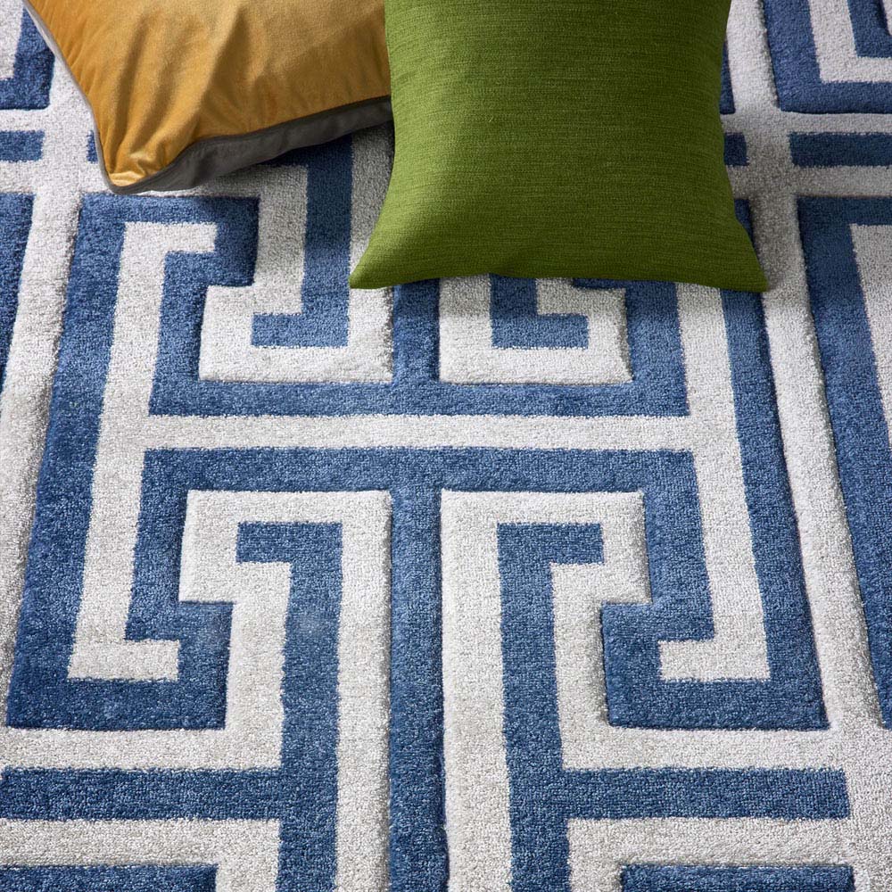 Origins Greek Key Blue Rug 160 x 230cm Image 5