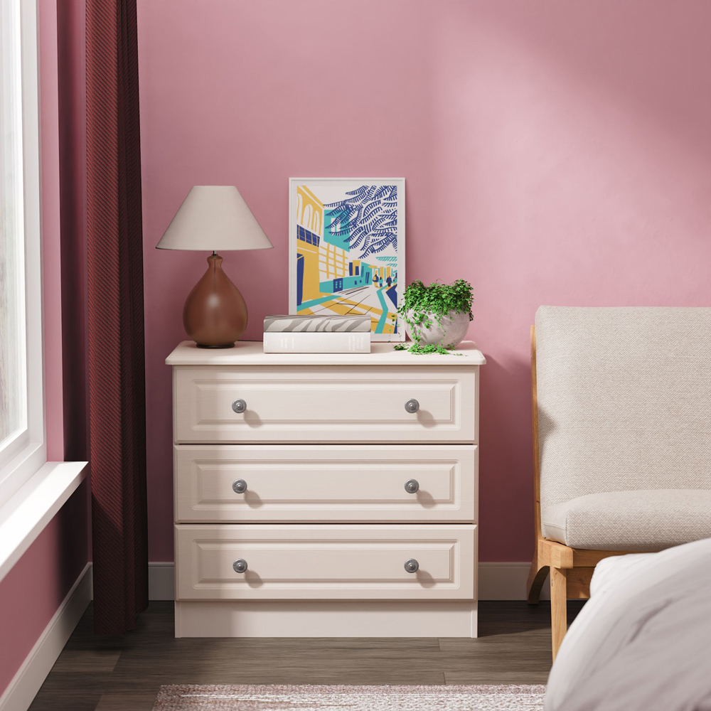 Crowndale Pembroke 3 Drawer Kashmir Ash Chest of Drawers Ready Assembled Image 7