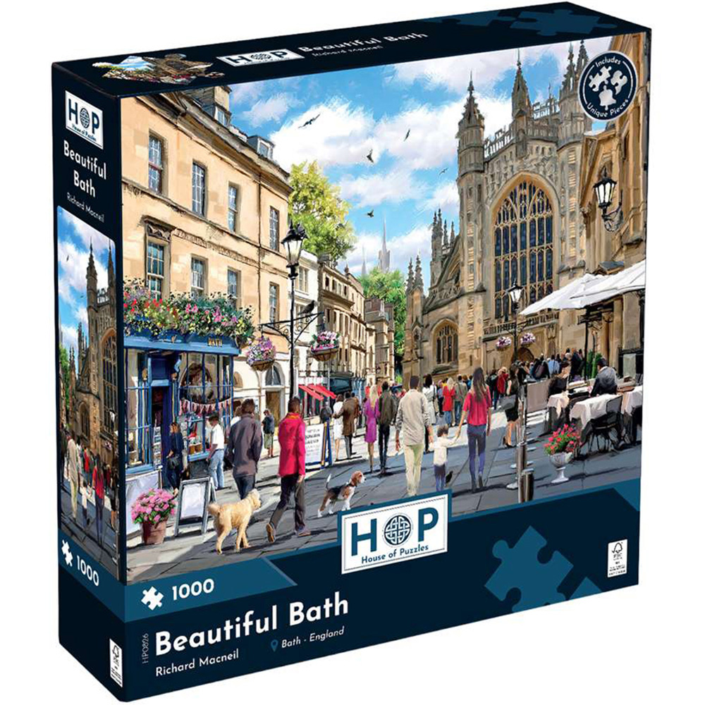 The House of Puzzles Beautiful Bath 1000 Piece Jigsaw Puzzle Image 2