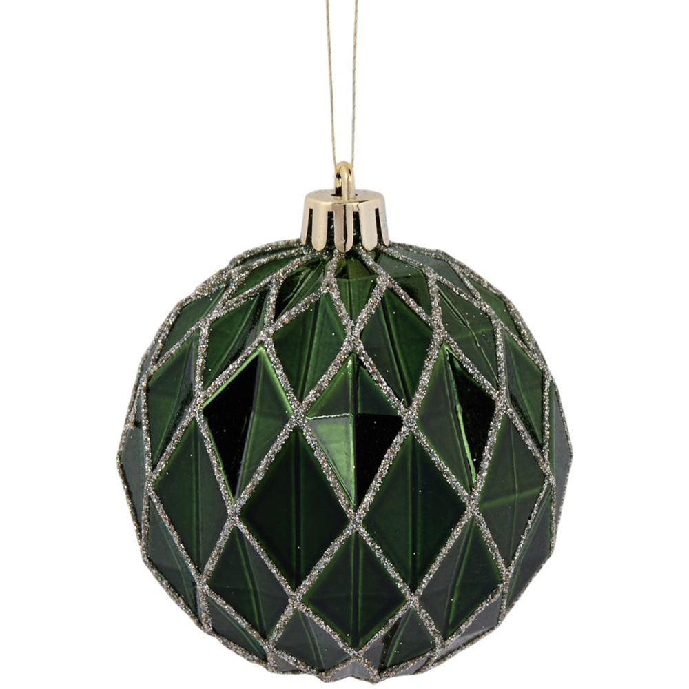 Pack of 16 Amber Charm Festive Baubles Image 5