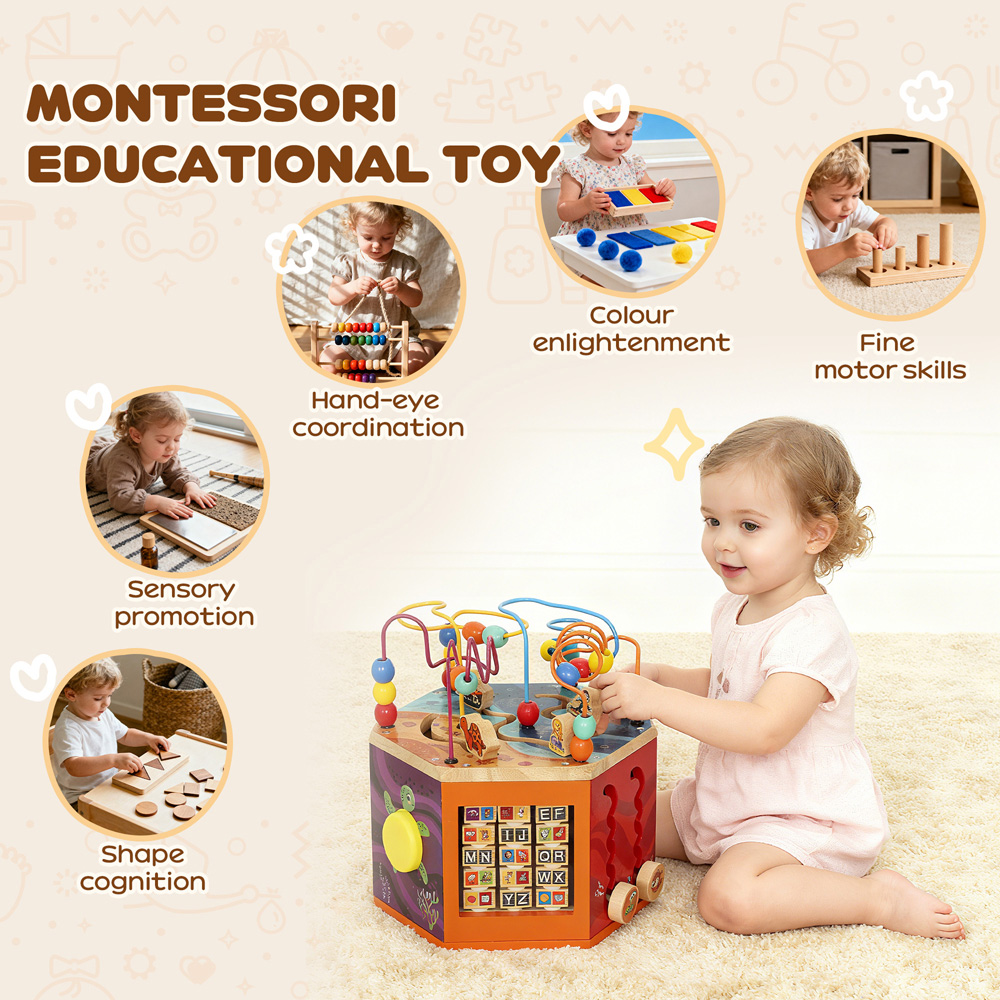 Tommy Toys AIYAPLAY 6-in-1 Toddler Activity Cube Image 6