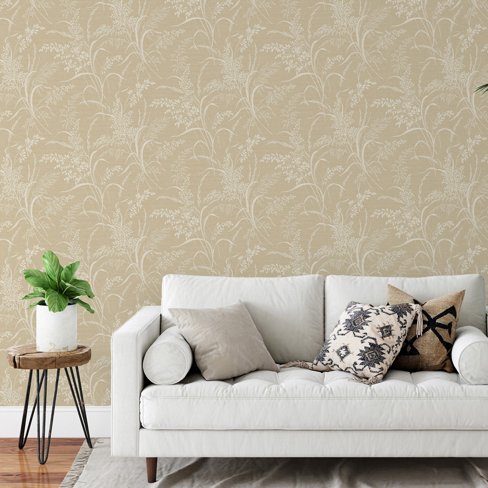 Grandeco Prairie Neutral Wallpaper Image 2