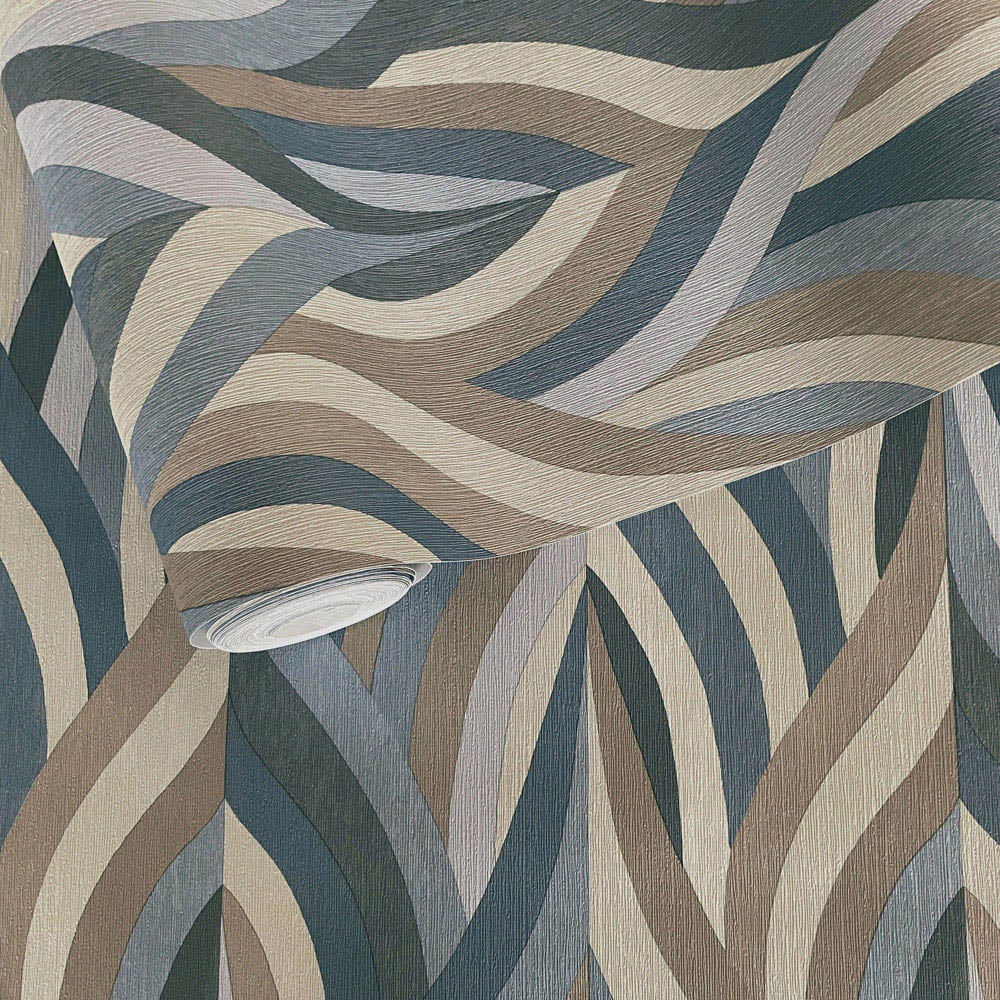 Holden Arabesque Blue Wallpaper Image 2