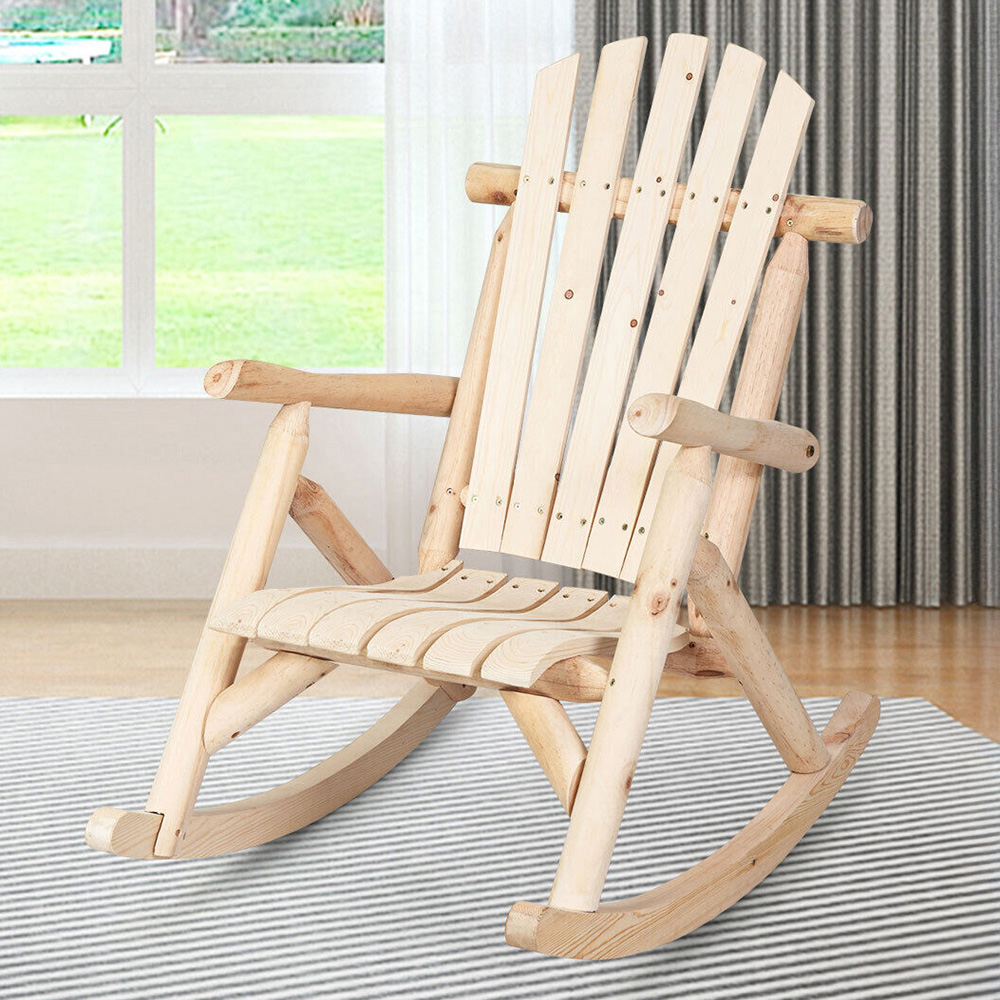 Rustic outdoor rocking chair discount