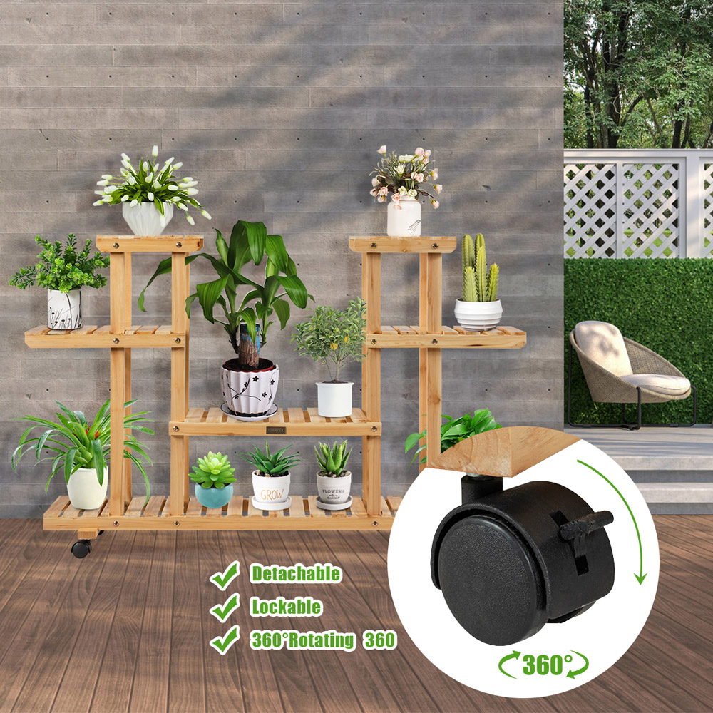 Costway 8 Shelf Plant Stand Shelf Image 7