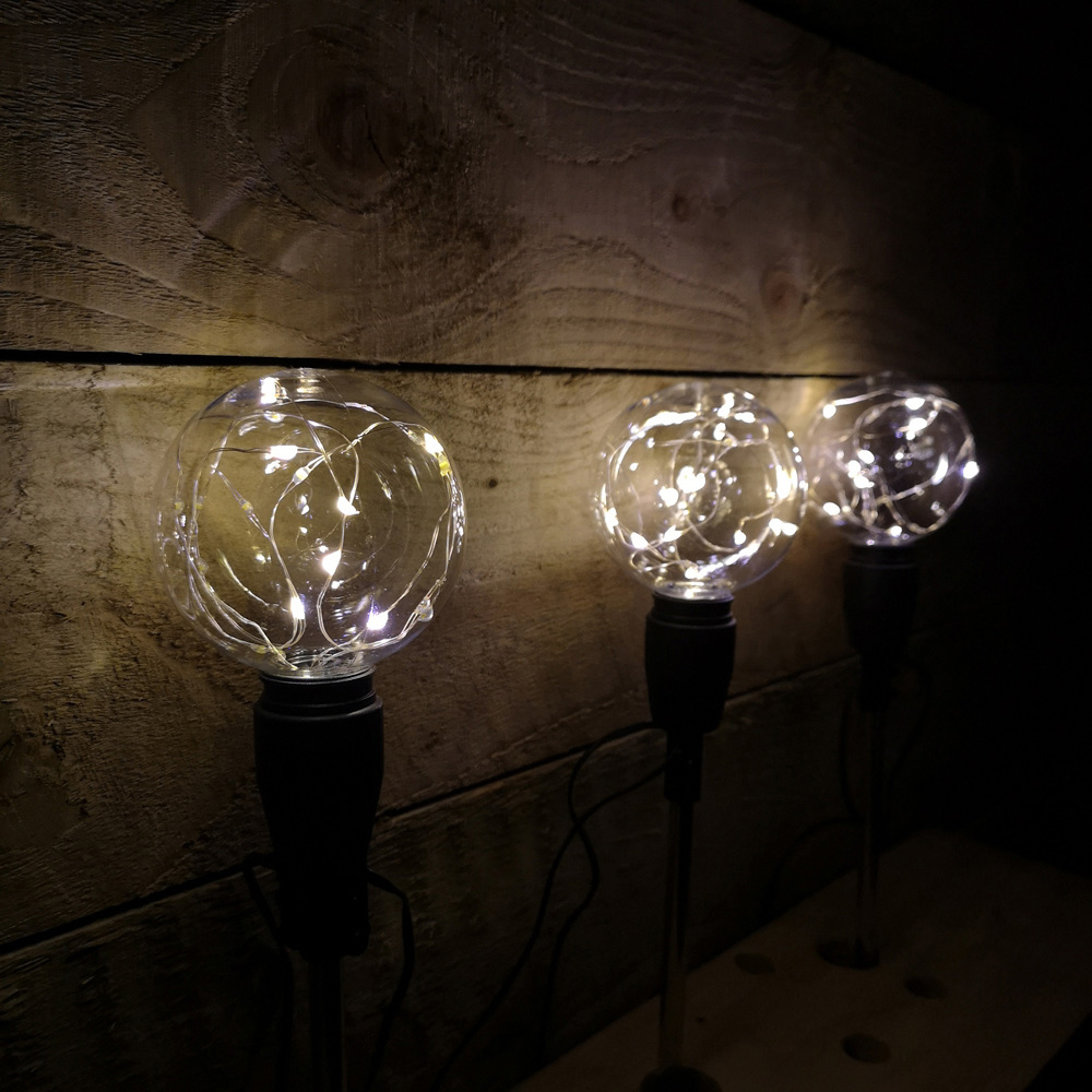 Samuel Alexander 3 Pack Warm White Twinkling LED Christmas Pathfinder ...