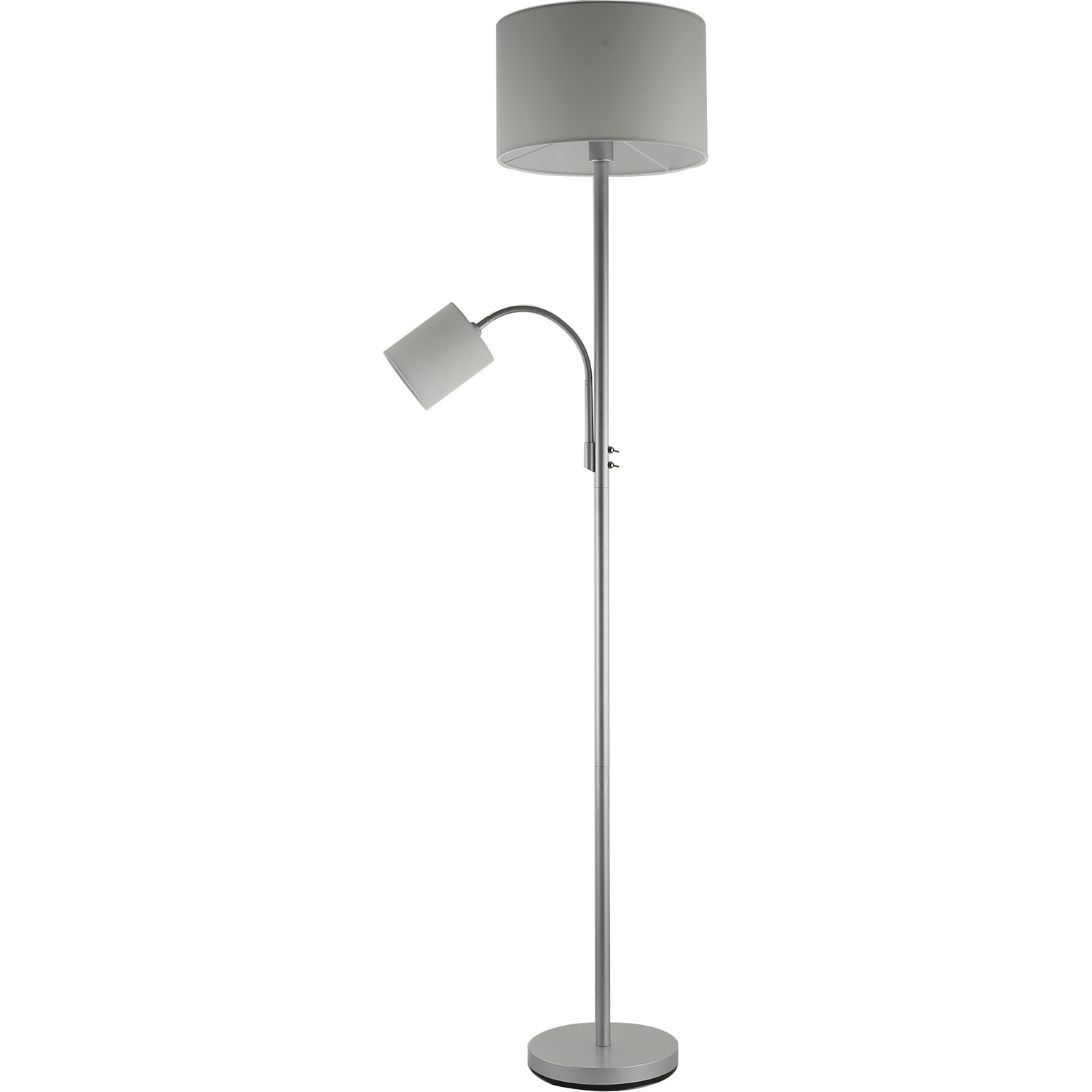 Serena 2 Light Floor Lamp - Grey Image 1