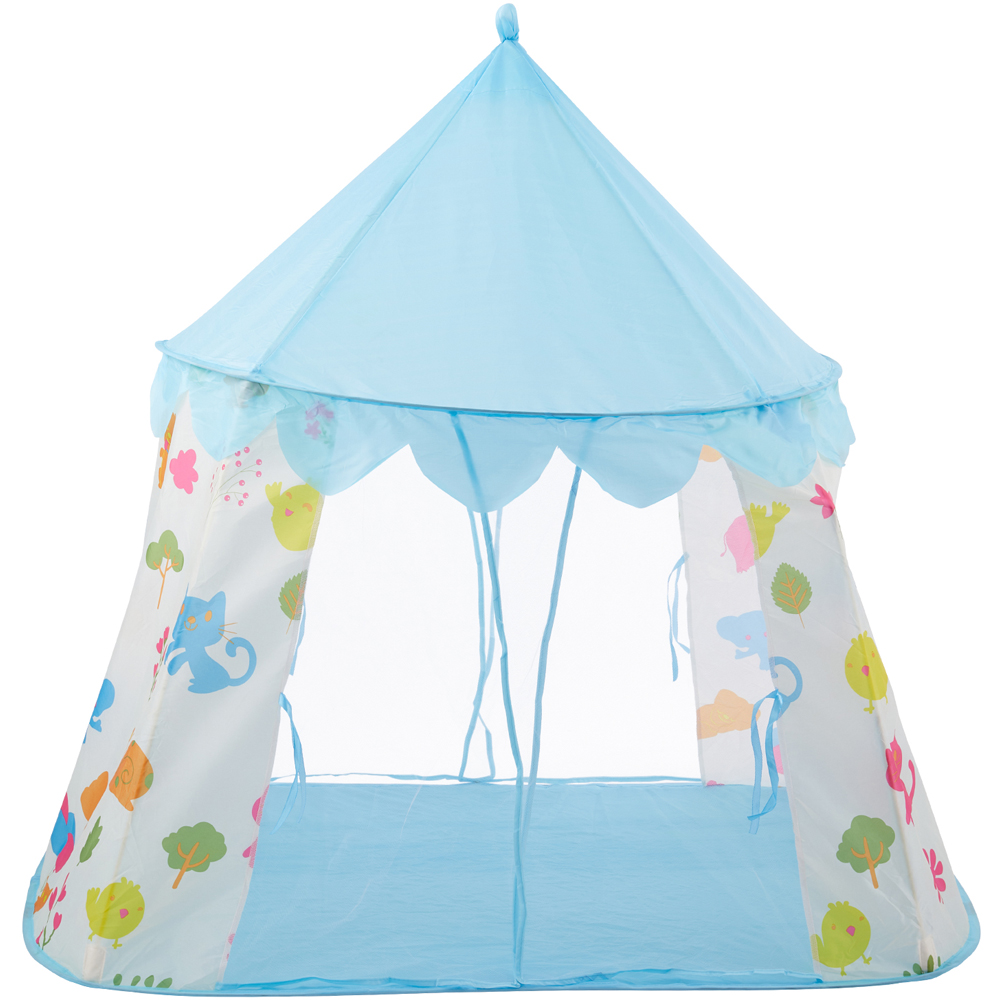 Tommy Toys Kids Blue Animal Themed Foldable Castle Play Tent Image 1