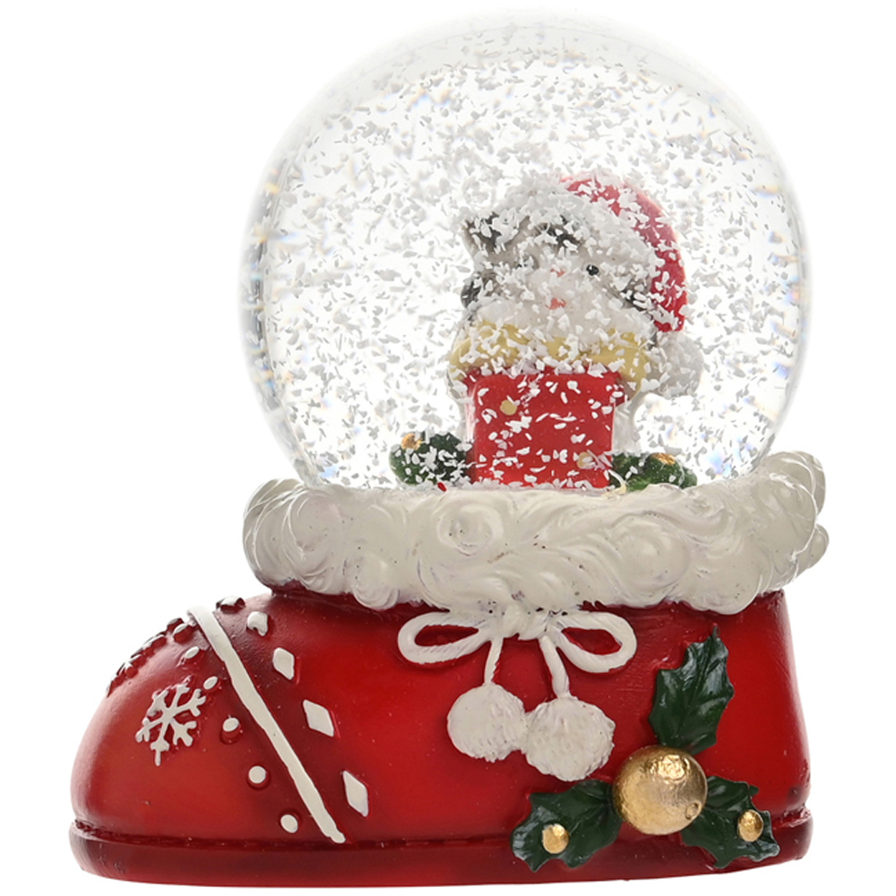 The Seasonal Gift Co. Santa and Friends Kitten Snow Globe 6cm Image 2