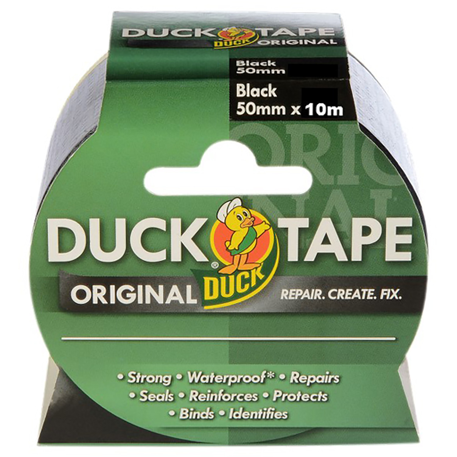 Duck 50mm x 10m Black Tape Image 1