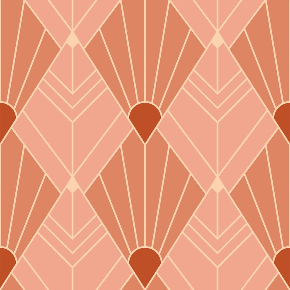 Bobbi Beck Eco Luxury Art Deco Diamond Pink Wallpaper Image 1