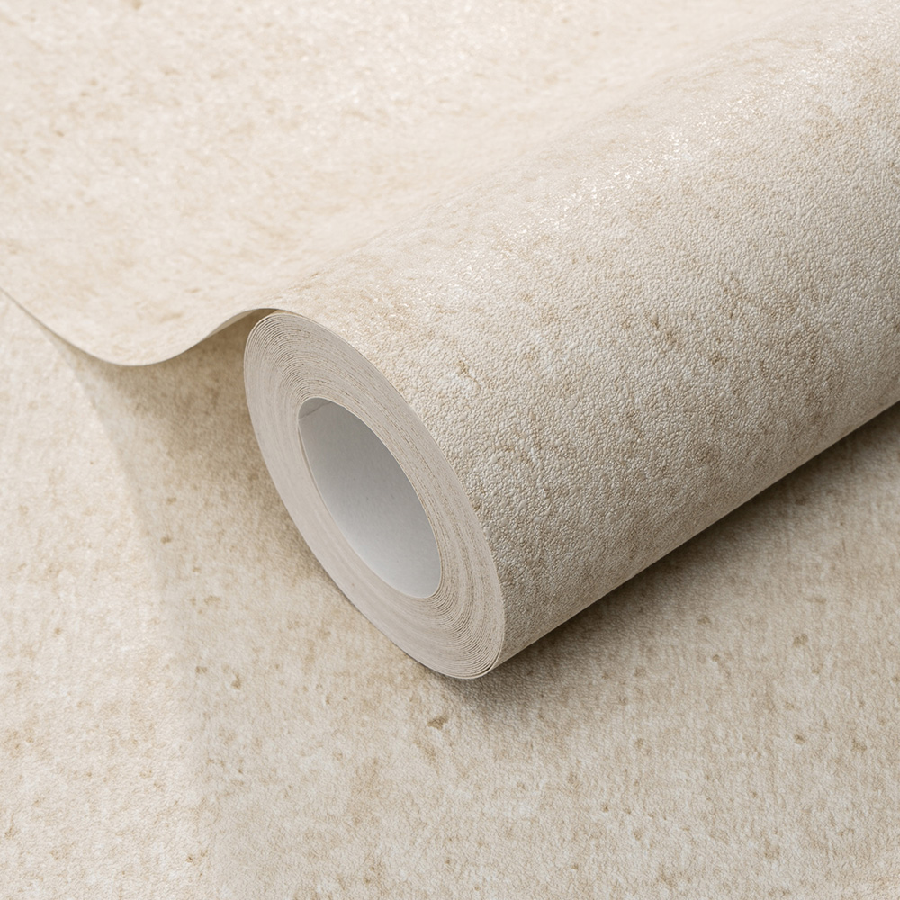 Erismann Savannah Textured Plain Non Woven Beige Wallpaper Image 2