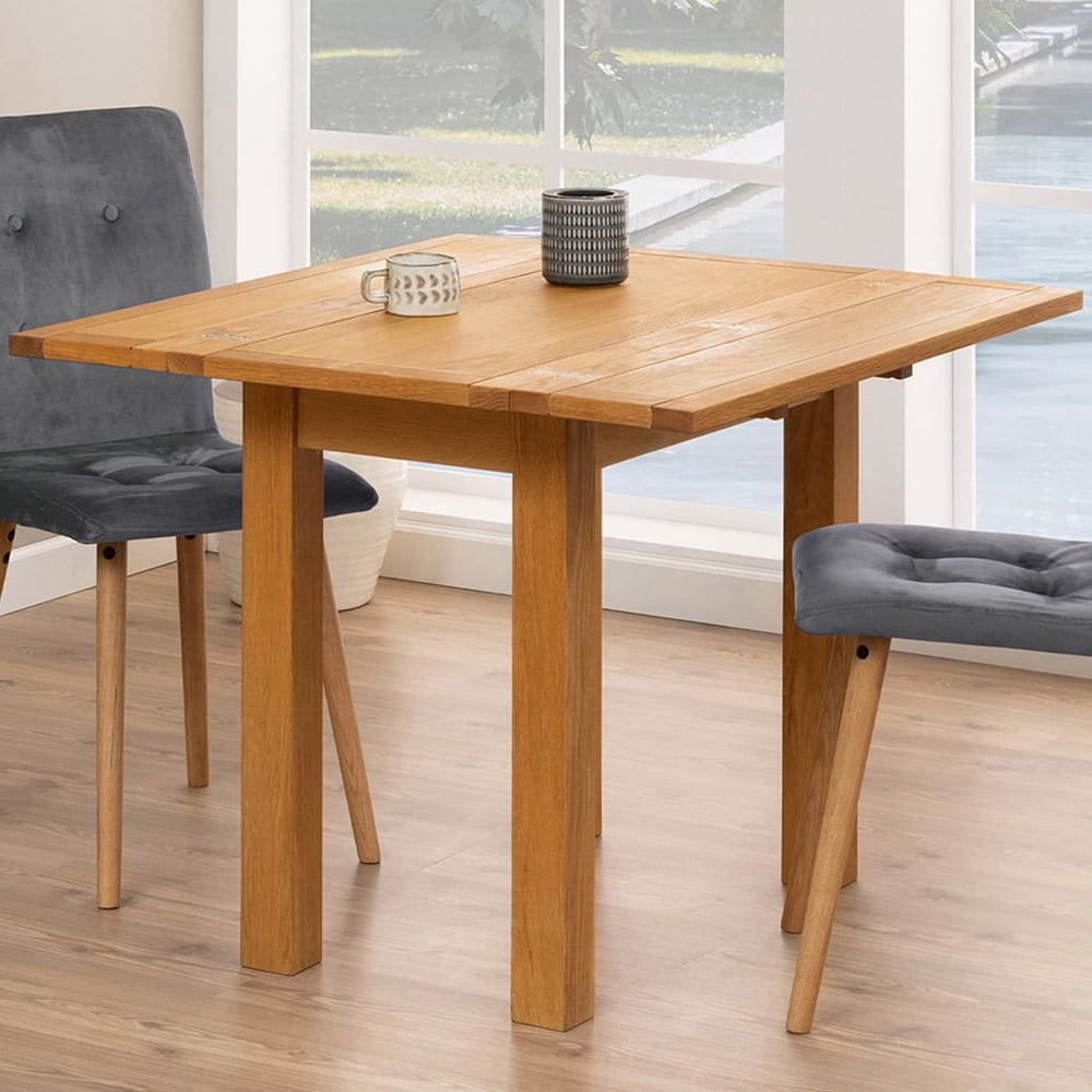 Florence Kenley 2 Seater 45 to 90cm Extending Dining Table Oak Image 1