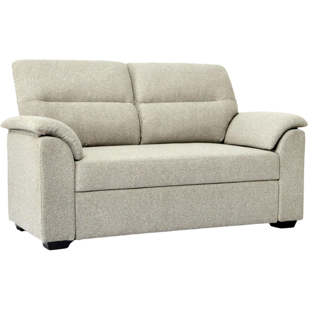 HGD Tivoli 2 Seater Oatmeal Woven Boucle Pull-Out Sofa Bed Image 3